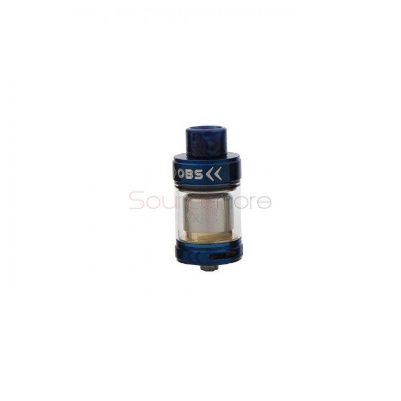 OBS Crius II RTA Rebuildable Tank Atomizer with 3.5ml Capacity and Bottom Airflow System-Blue