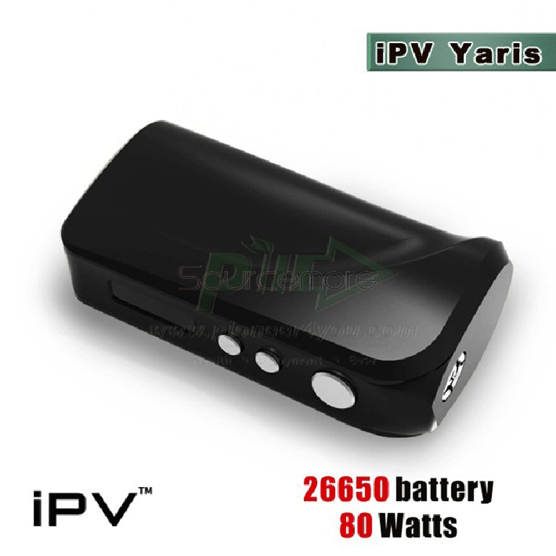 Pioneer4You IPV Yaris TC 80W OLED Screen Box Mod YiHi SX330 Chipset Powered by Single 26650 Cell-Black