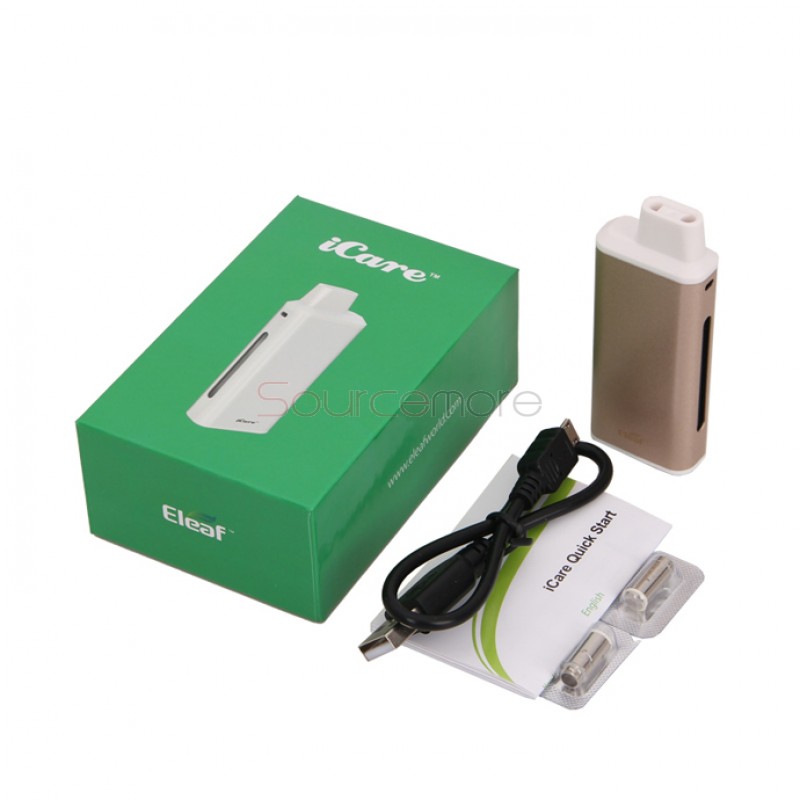 Eleaf iCare 1.8ml Tank with 650mah Battery All-in-One Starter Kit- Gold
