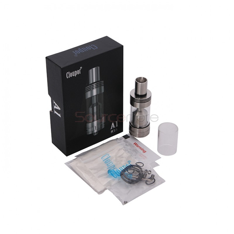 Cloupor A1 3.5ml RTA Rebuildable Tank 4 Post Top Filling Rebuildable Tank-Stainless Steel