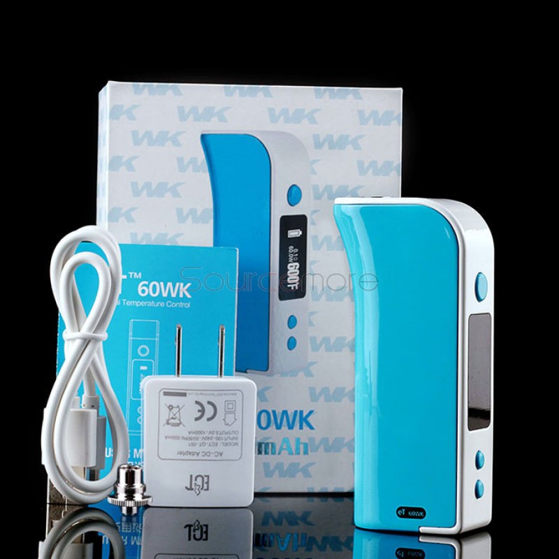 ECT eT 60WK TC Mod 2600mah Built-in Battery 60W Variable Wattage with OLED Screen Box Mod-Blue