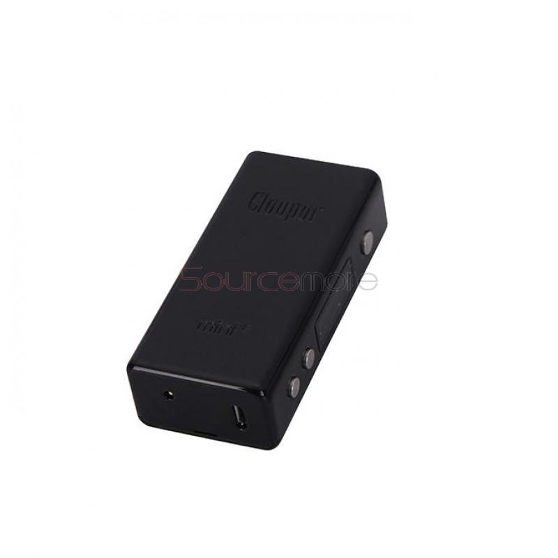 Cloupor Mini Plus 50W Smart TC Mod Supports Ni200/Ti Temperature Sensing Wire Mod-Black