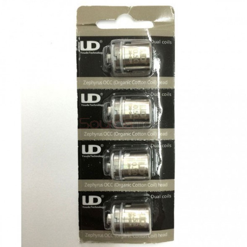 Youde Zephyrus OCC Coil Head  Kanthal Dual Coils Head for Zephyrus Tank 4pcs-0.2ohm 