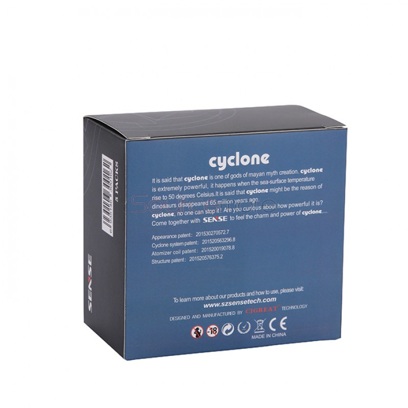 Sense 316L Replacement RBA Coil Full Set for Cyclone Tank 