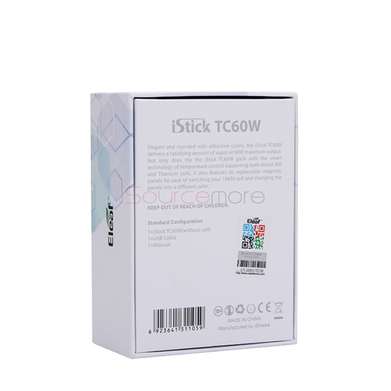 Eleaf iStick 60W Box Mod Full Kit - Silver Frame