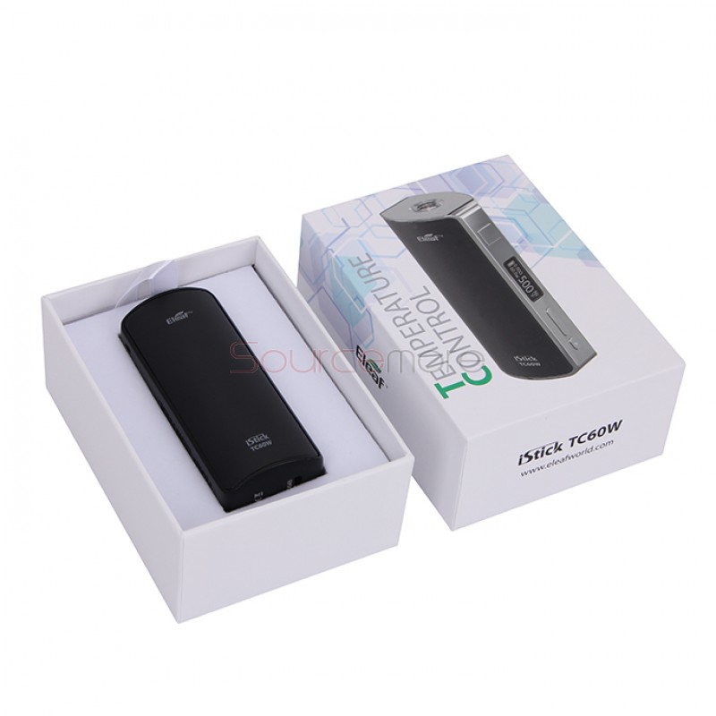 Eleaf iStick 60W Temperature Control Box Mod with OLED Screen Full Kit - Black Frame