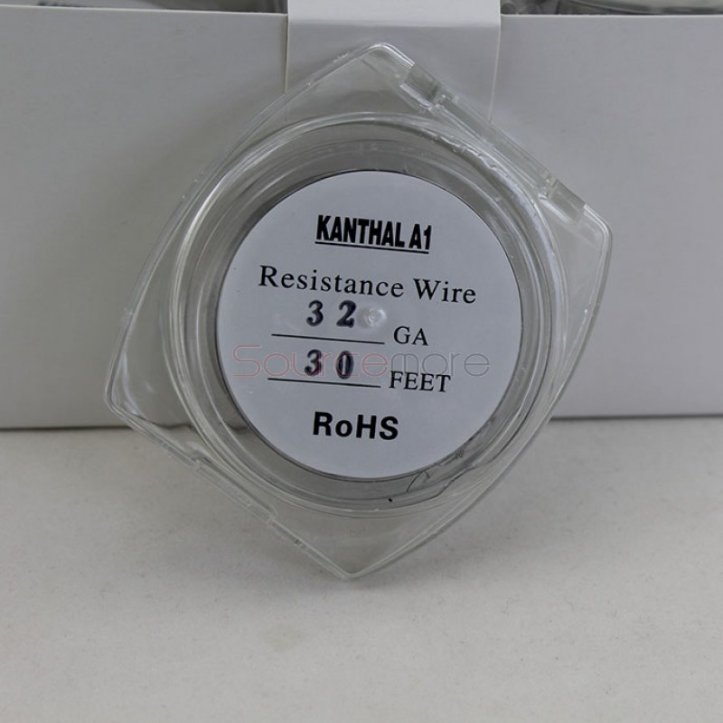 Kanthal A1 Resistance Wire for Rebuildable Atomizers 32GA 30 Feet Heat Resistant Material