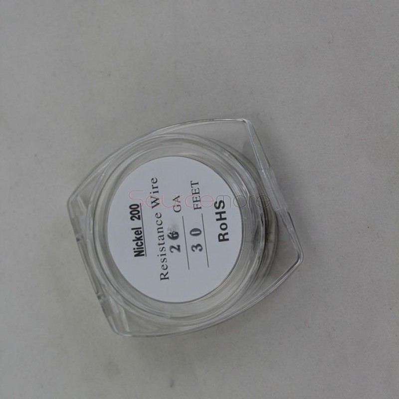 Pure Nickel Ni200 Resistance Wire for Rebuildable Atomizers 26GA 30 Feet for Temperature Control Device