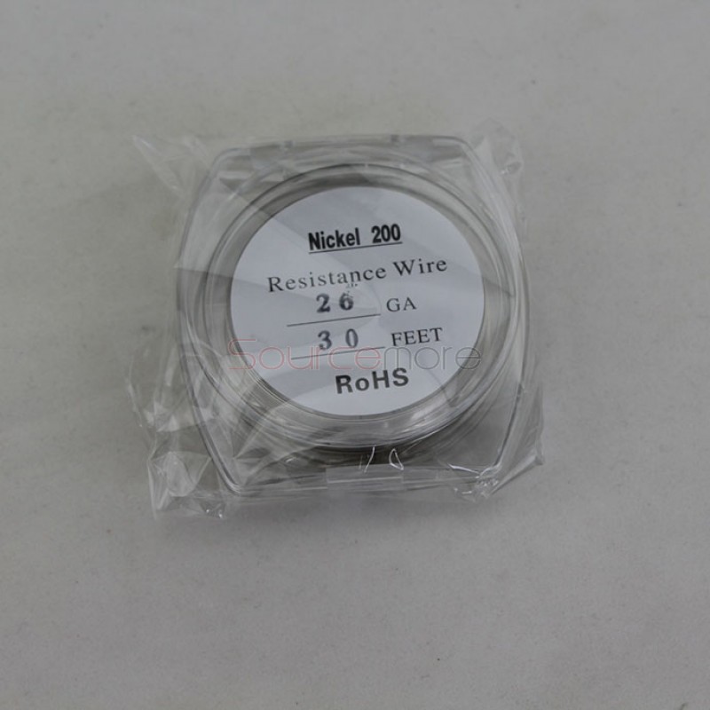 Pure Nickel Ni200 Resistance Wire for Rebuildable Atomizers 26GA 30 Feet for Temperature Control Device