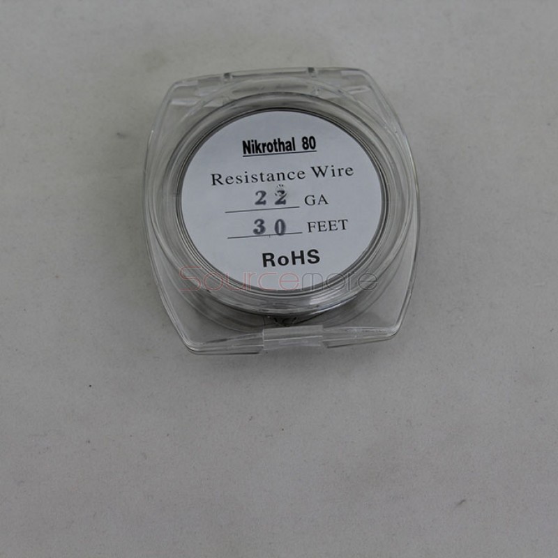 Nikrothal 80 Resistance Wire for Rebuildable Atomizers 22GA 30 Feet Quick Heating Nichrome Wire