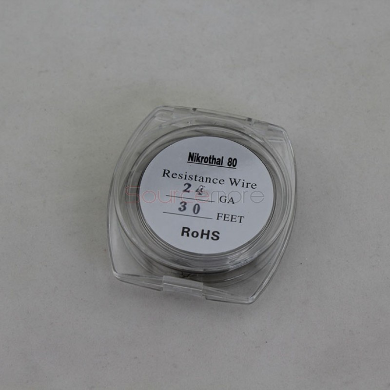 Nikrothal 80 Resistance Wire for Rebuildable Atomizers 24GA 30 Feet Quick Heating Nichrome Wire