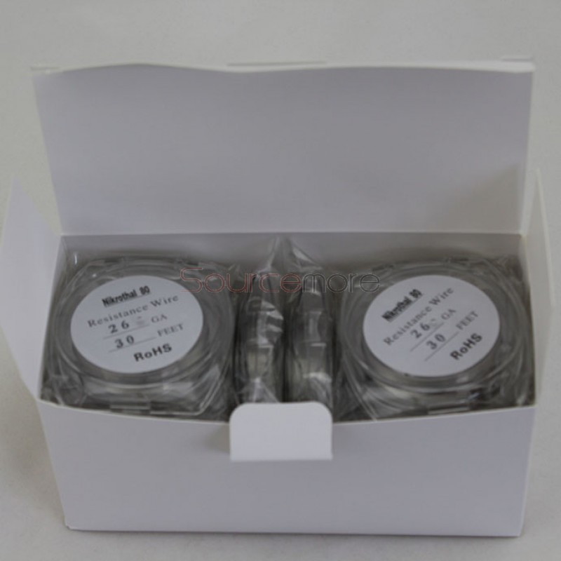 Nikrothal 80 Resistance Wire for Rebuildable Atomizers 26GA 30 Feet Quick Heating Nichrome Wire