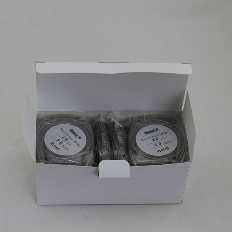Nikrothal 80 Resistance Wire for Rebuildable Atomizers 28GA 30 Feet Quick Heating Nichrome Wire