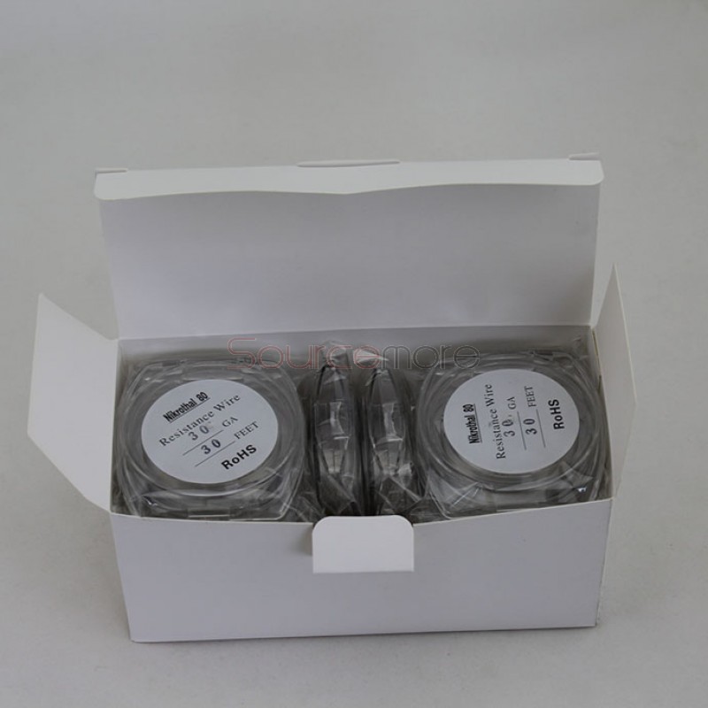Nikrothal 80 Resistance Wire for Rebuildable Atomizers 30GA 30 Feet Quick Heating Nichrome Wire