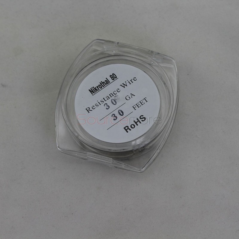 Nikrothal 80 Resistance Wire for Rebuildable Atomizers 30GA 30 Feet Quick Heating Nichrome Wire