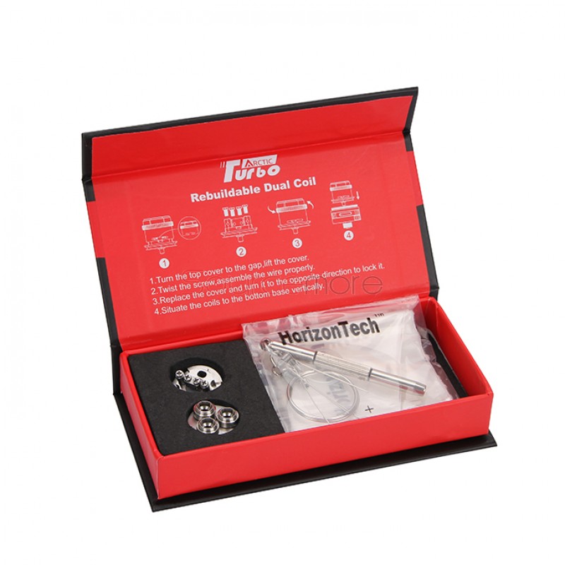  Horizon Arctic Turbo DIY Coil Set Rebuildable Dual Coil Set(Bottom Base+Top Cover)