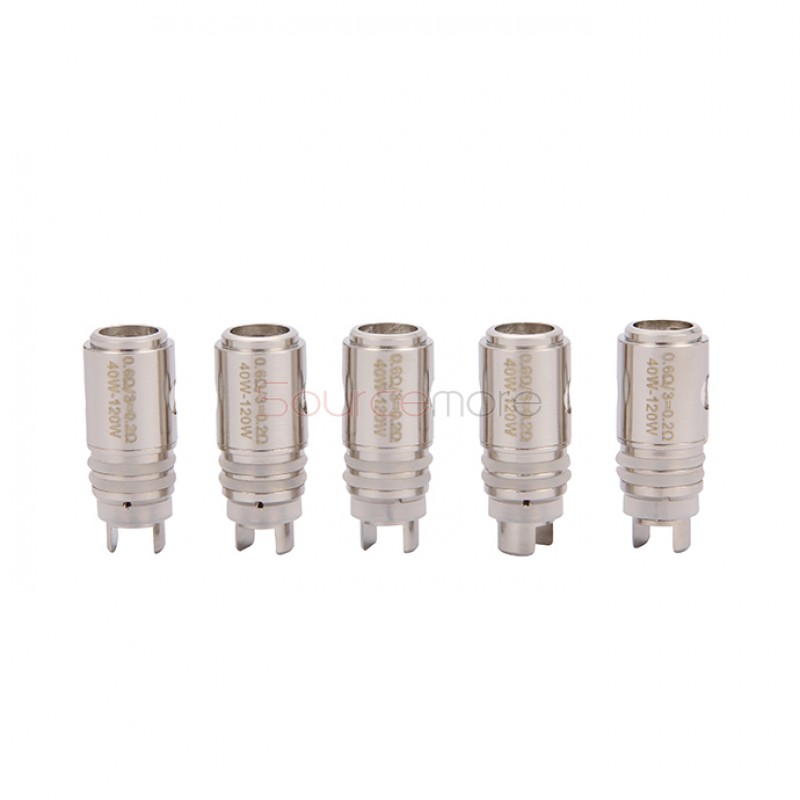  5pcs Horizon Replacement Coil Head for Arctic Turbo Sextuplet  Coil Head with 3 Sperate Chamber-0.6ohm