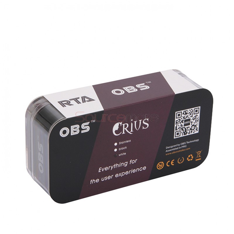 OBS Crius Rebuildable Tank Atomizer 4.2ml - White