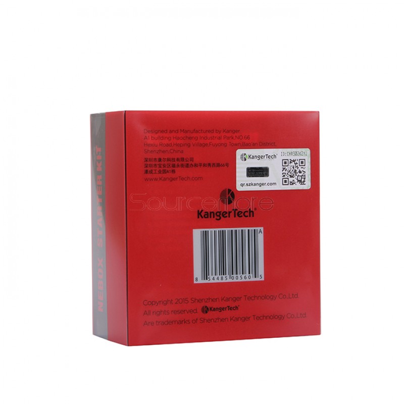 Kanger Nebox All in One Mod Kit 60W VW Temperature Control Mod 10ml Juice Capacity-Red