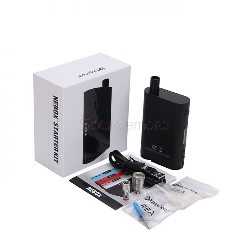 Kanger Nebox All in One Mod Kit 60W VW Temperature Control Mod 10ml Juice Capacity-Black