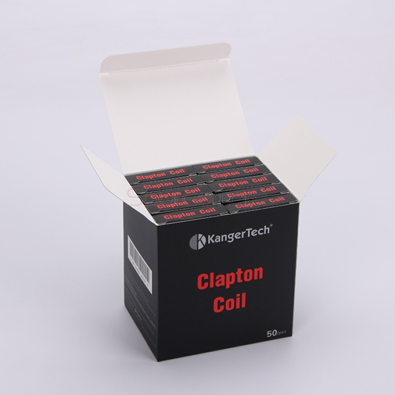 Kanger Clapton Replacement Coil Head Stainless Steel Case Kanthal Wire Japanese Cotton 5pcs-1.2ohm