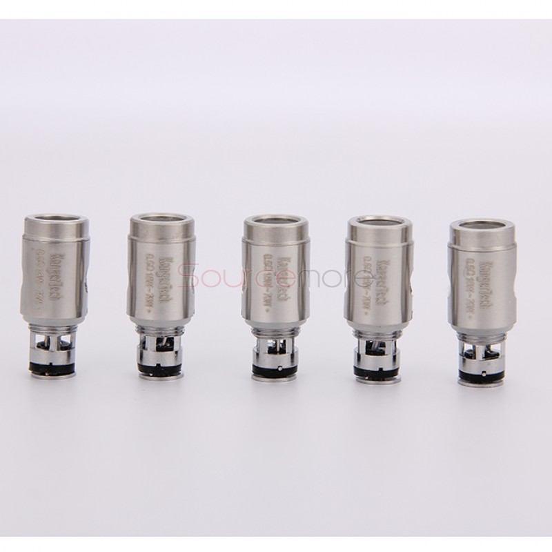 Kanger Clapton Replacement Coil Head Stainless Steel Case Kanthal Wire Japanese Cotton 5pcs-1.2ohm
