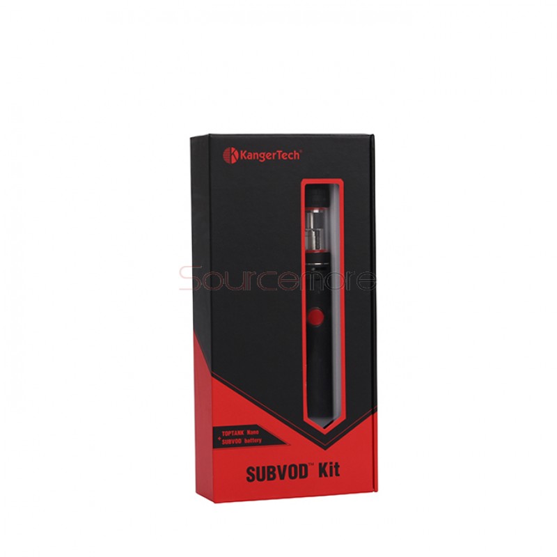 Kanger SUBVOD Starter Kit 1300mah SUBVOD Battery with 3.2ml Nano Atomizer(SSOCC Coil Head)  - Black