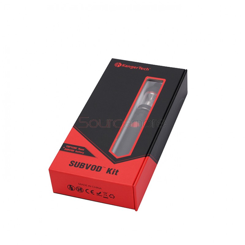 Kanger SUBVOD Starter Kit 1300mah SUBVOD Battery with 3.2ml Nano Atomizer(SSOCC Coil Head)  - Black