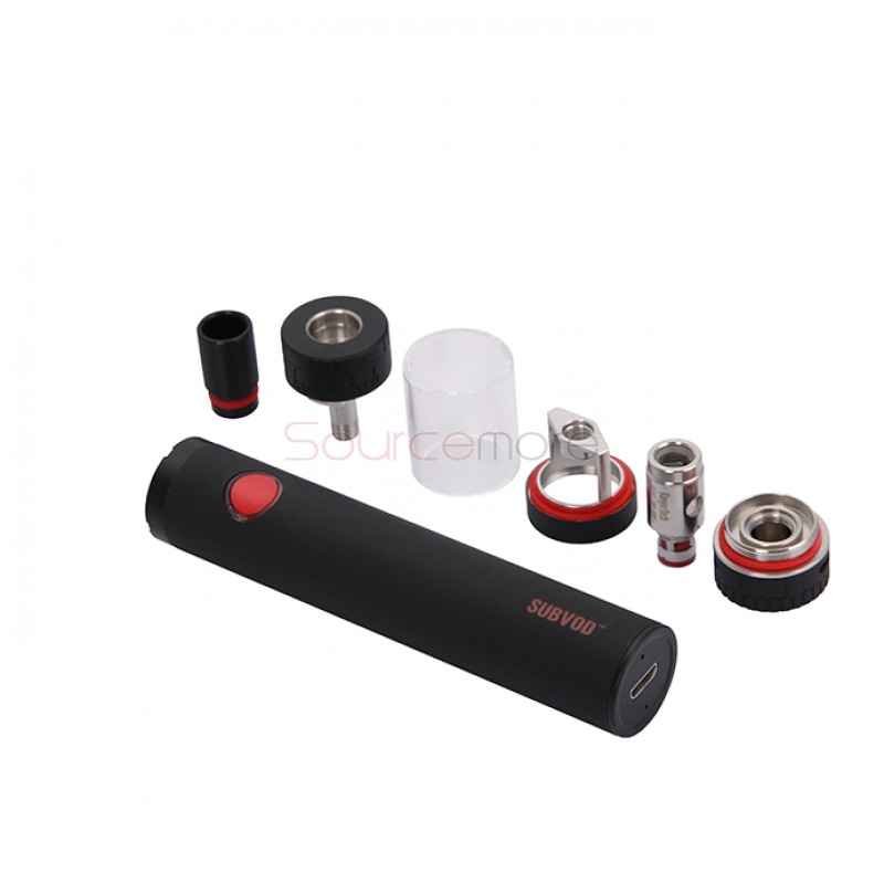 Kanger SUBVOD Starter Kit 1300mah SUBVOD Battery with 3.2ml Nano Atomizer(SSOCC Coil Head)  - Black