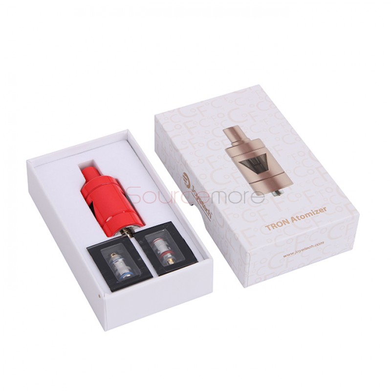 Joyetech Tron-S Atomizer 4.0ml Hidden Adjustable Airflow Side Ejuice View Window-Red