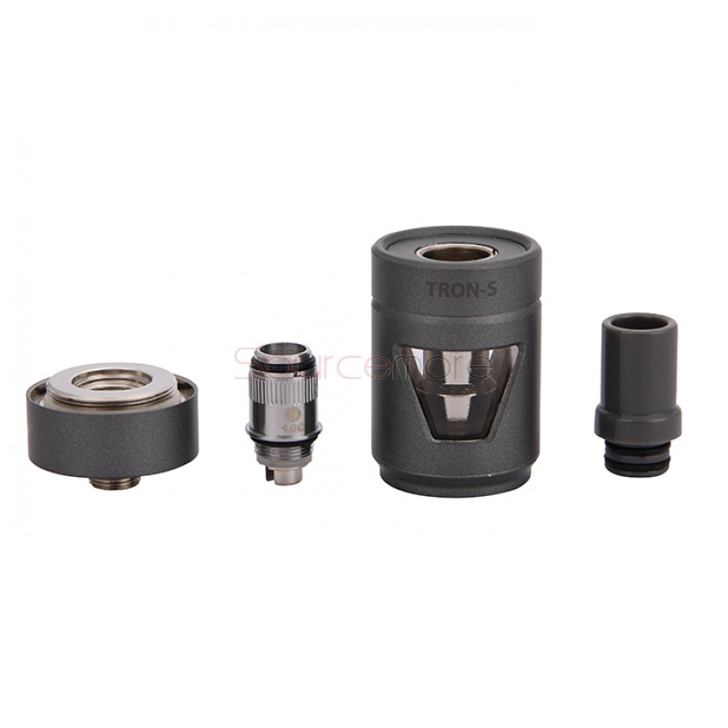 Joyetech Tron-S Atomizer 4.0ml Hidden Adjustable Airflow Side Ejuice View Window-Gray