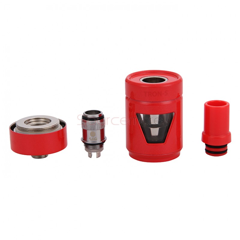 Joyetech Tron-S Atomizer 4.0ml Hidden Adjustable Airflow Side Ejuice View Window-Red