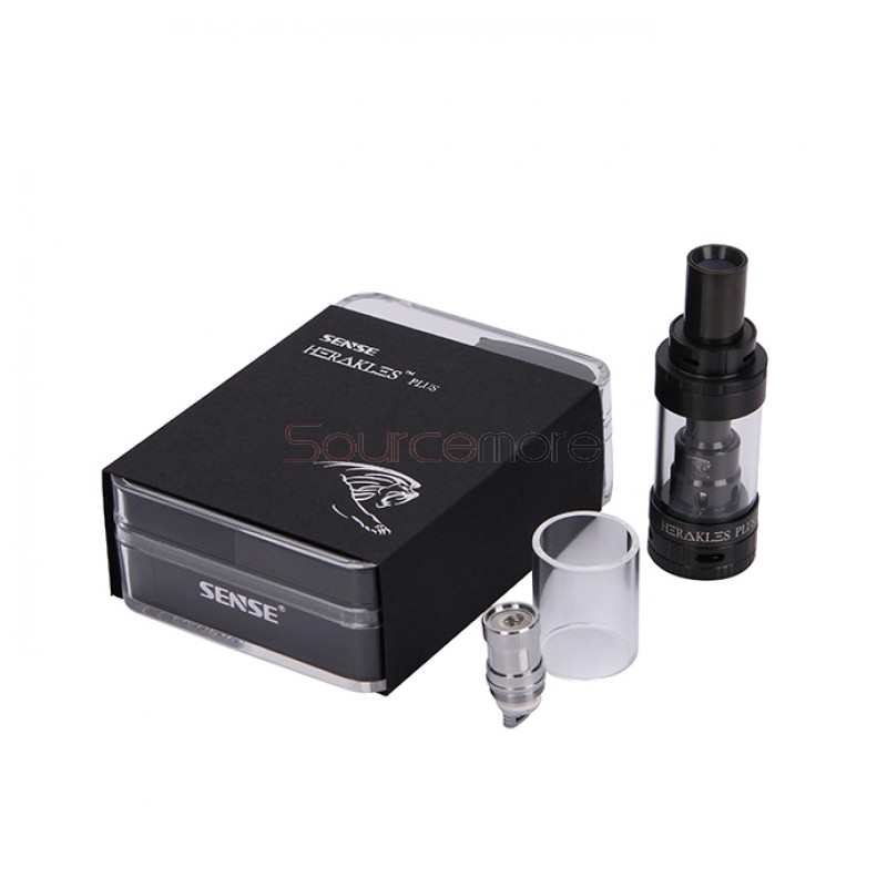  Sense Herakles Plus 3.6ml Tank Top Airflow&Filling Tri Parallel Coil Design Clearomizer-Black