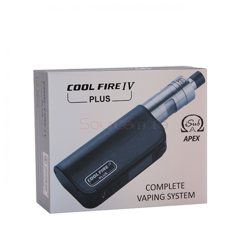 Innokin Cool Fire IV Plus 70W with iSub Apex 3.0ml Starter Kit 3300mah Built-in Battery with Top Filling Apex Tank Vapemate-Black