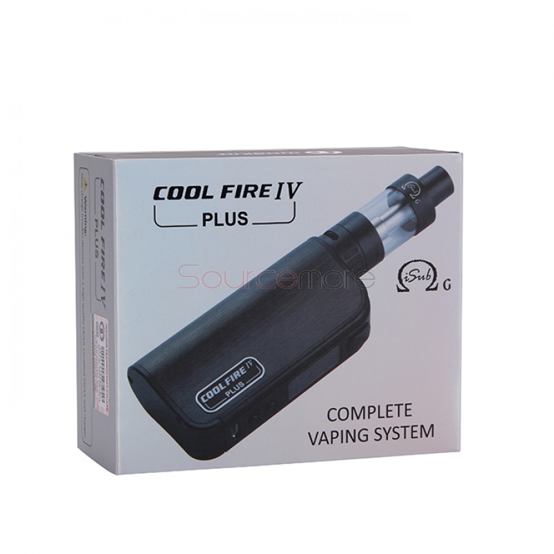 Innokin Cool Fire IV Plus 70W with iSub G 4.5ml Starter Kit 3300mah Capacity Adjustable Airflow 0.5ohm Vapemate-Black