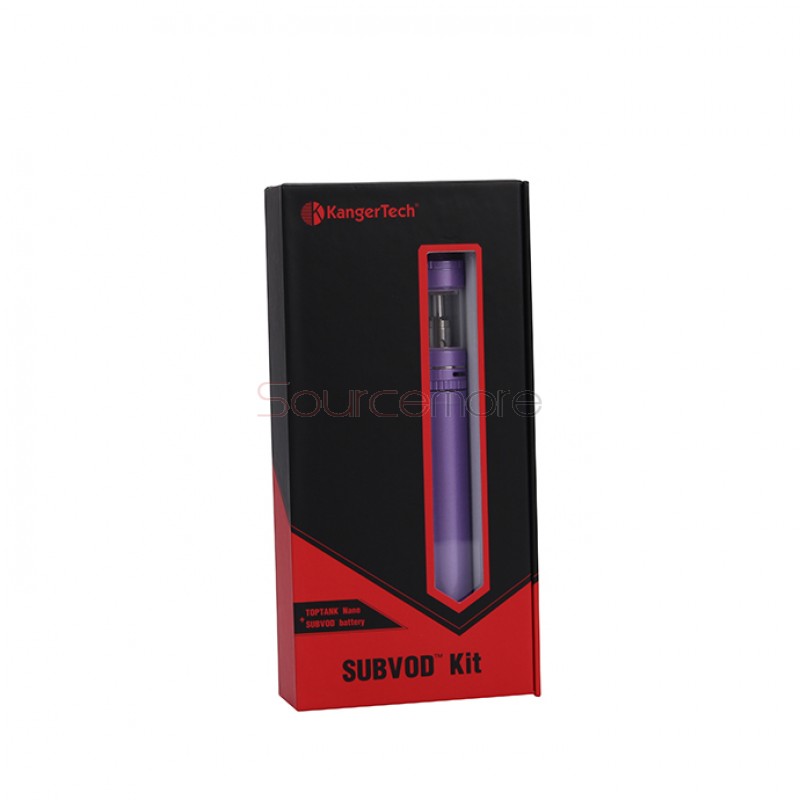 Kanger SUBVOD Starter Kit 1300mah SUBVOD Battery with 3.2ml Nano Atomizer(SSOCC Coil Head)   - Purple