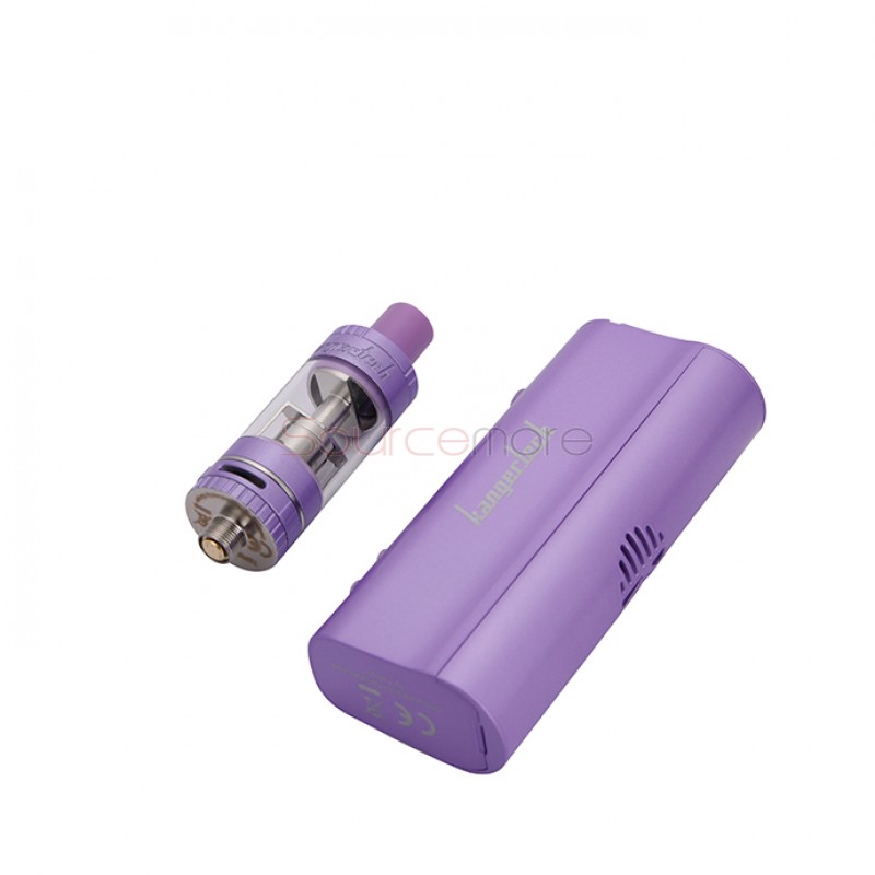 Kangertech TOPBOX Nano 60W TC Mod Kit KBox Nano Temperature Control Mod with 3.2ml TOPTANK Nano Clearomizer- Purple