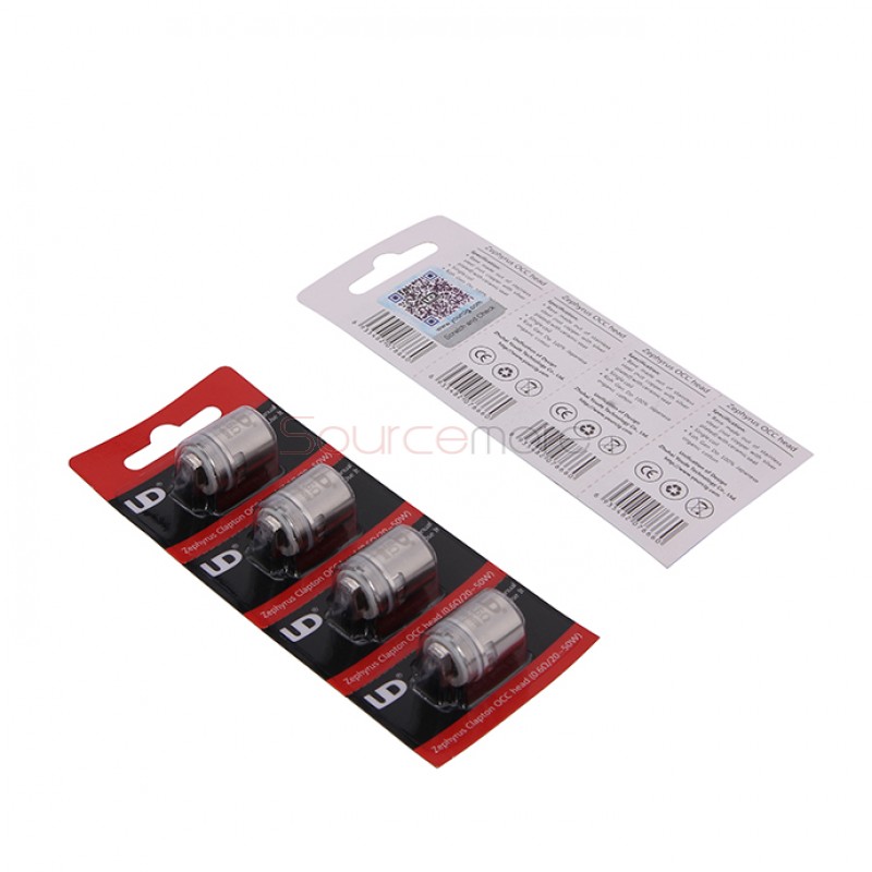 Youde Replacement Coil Head Clapton OCC Coil Head for Zephyrus V1/V2 Atomizer 4pcs-0.6ohm