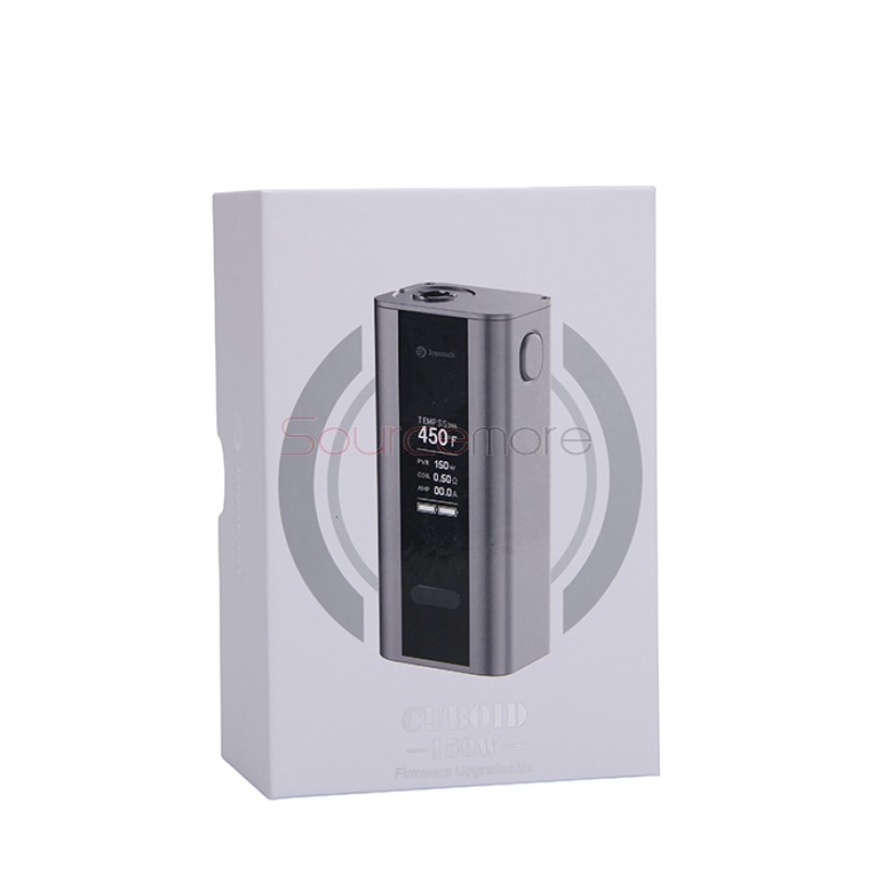 Joyetech  CUBOID 150W TC Mod 510 Connection Firmware Upgradeable Temperature Mod with OLED Screen-Stainless Steel