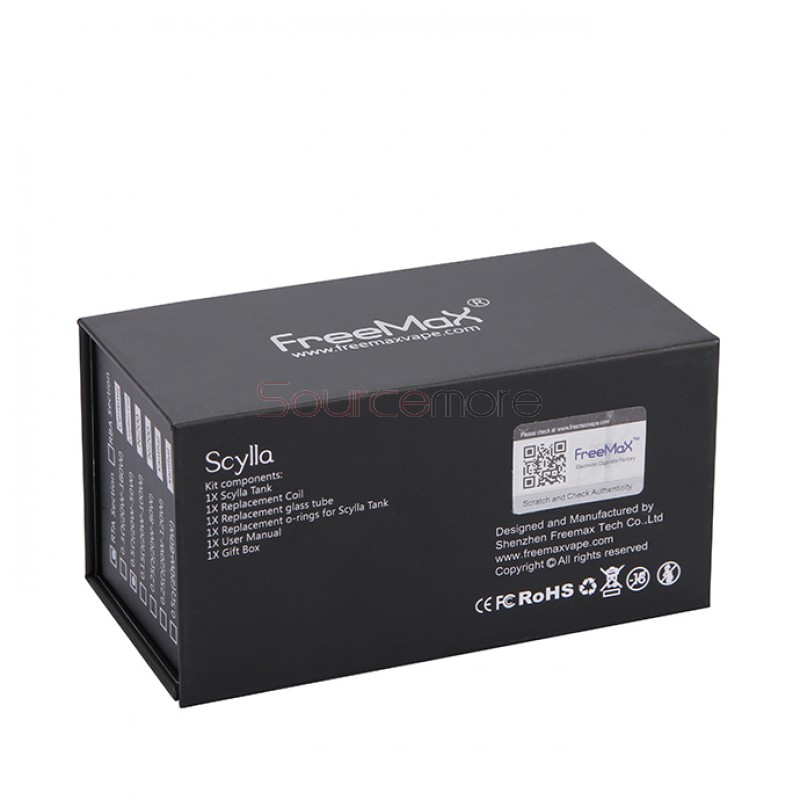 Freemax Scylla RTA 4.0ml Atomizer Top Filling FGCC Ceramic Coil Head Large Airflow Control Tank-Stainless Steel