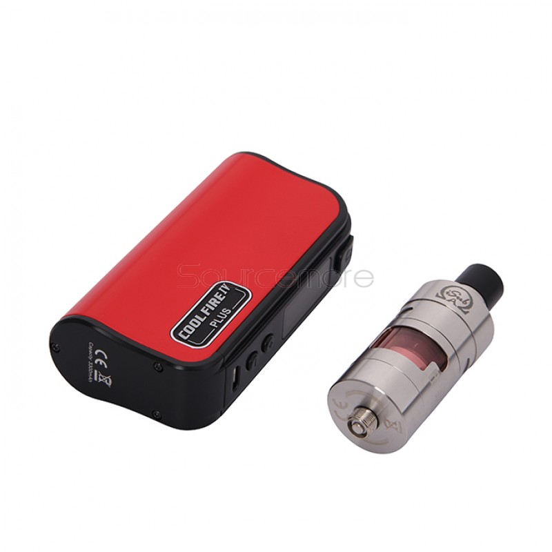 Innokin Cool Fire IV Plus 70W with iSub Apex 3.0ml Starter Kit 3300mah Built-in Battery with Top Filling Apex Tank Vapemate-Red