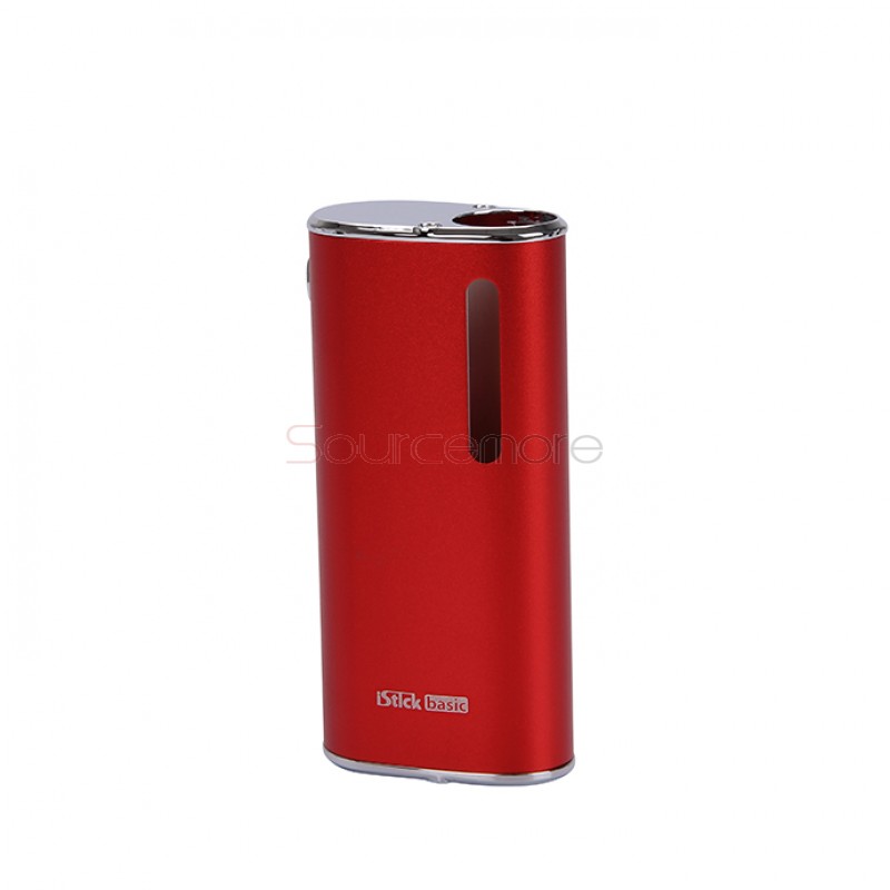 Eleaf iStick Basic 2300mah Mod Battery Simple Packing Magnetic Connector Side Liquid View Window-Red