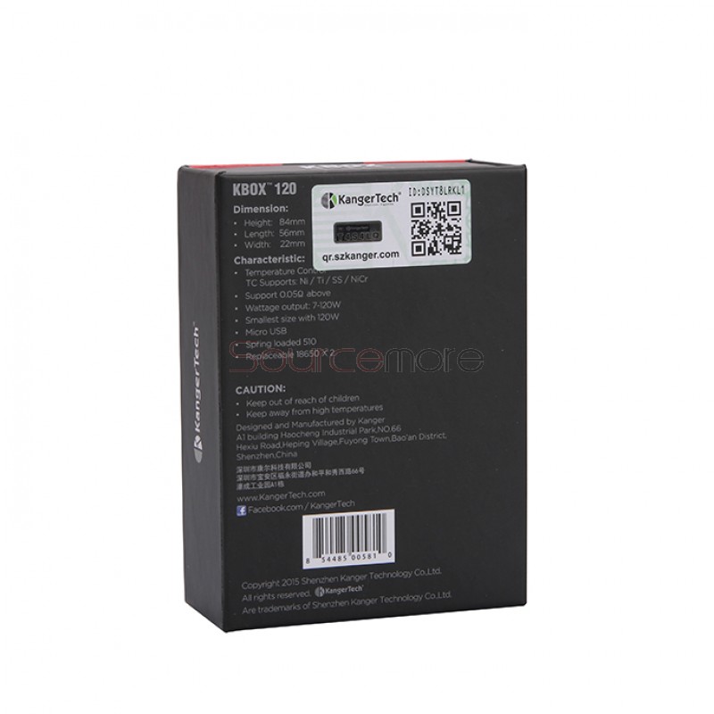 Kanger  KBOX 120W TC Box Mod - Black