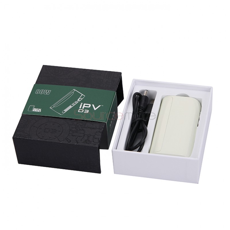 Pioneer4You IPV D3 TC 80W  Box Mod YiHi SX150H Chip Single 18650 Battery Cell-White