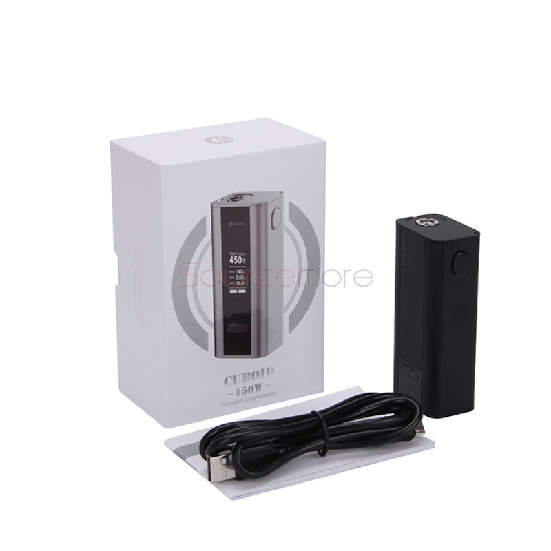 Joyetech  CUBOID 150W TC Mod 510 Connection Firmware Upgradeable Temperature Mod with OLED Screen-Black