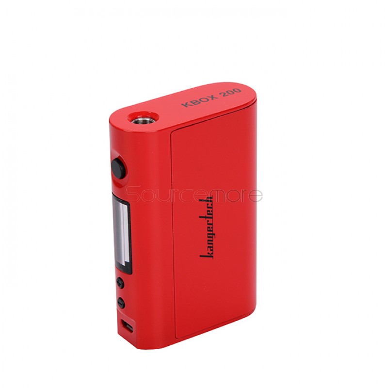 Kanger  KBOX 200W VW/TC Box Mod Powered by Dual 18650 Cells Spring-loaded 510 Connection-Red