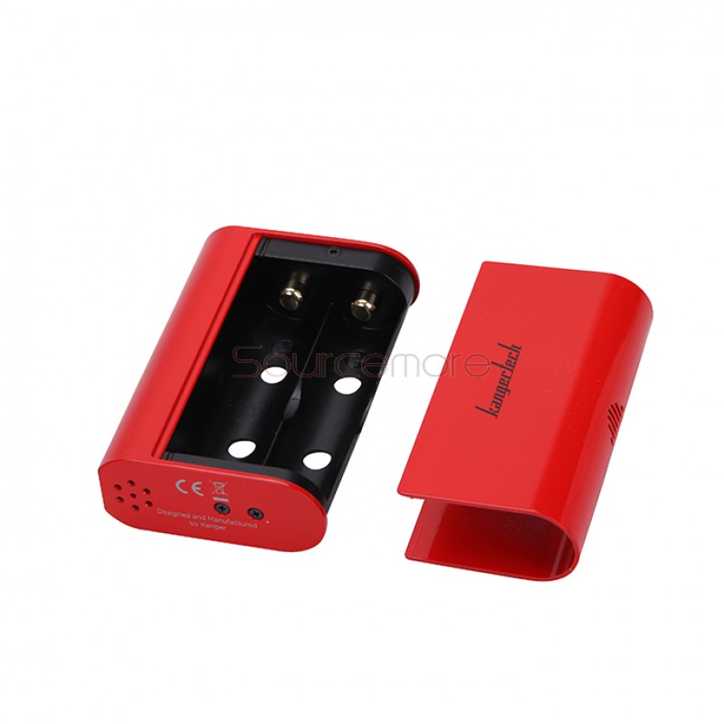 Kanger  KBOX 200W VW/TC Box Mod Powered by Dual 18650 Cells Spring-loaded 510 Connection-Red