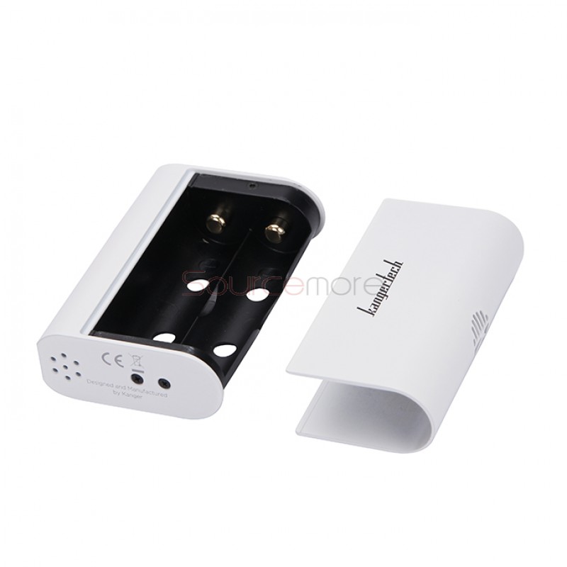 Kanger  KBOX 200W VW/TC Box Mod Powered by Dual 18650 Cells Spring-loaded 510 Connection-White
