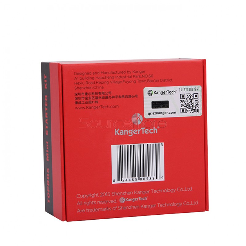 Kanger Topbox Mini Kit with Toptank Mini - Red