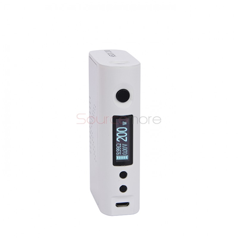Kanger  KBOX 200W VW/TC Box Mod Powered by Dual 18650 Cells Spring-loaded 510 Connection-White